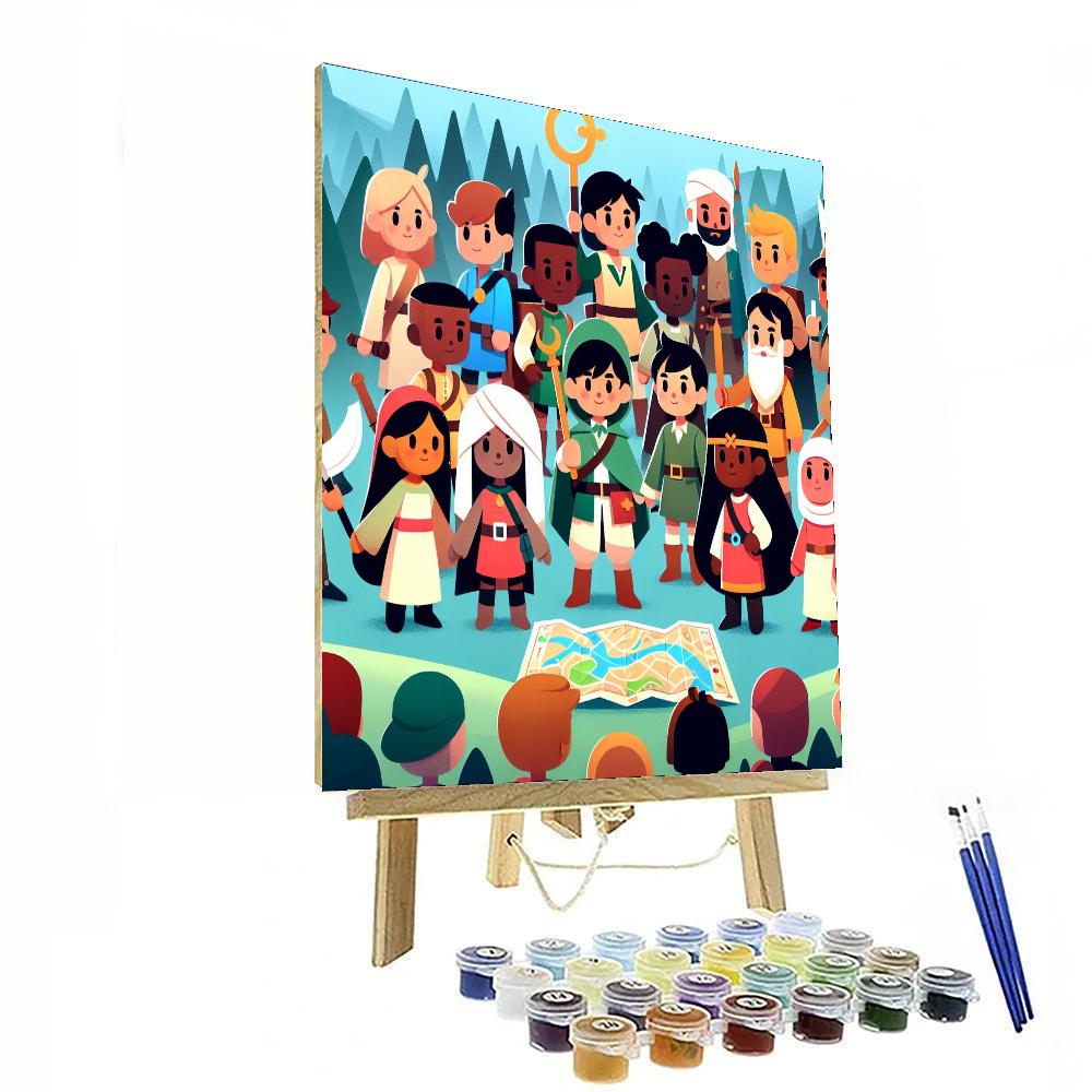 Fantasy Quest Challenge Numbered Painting Kits