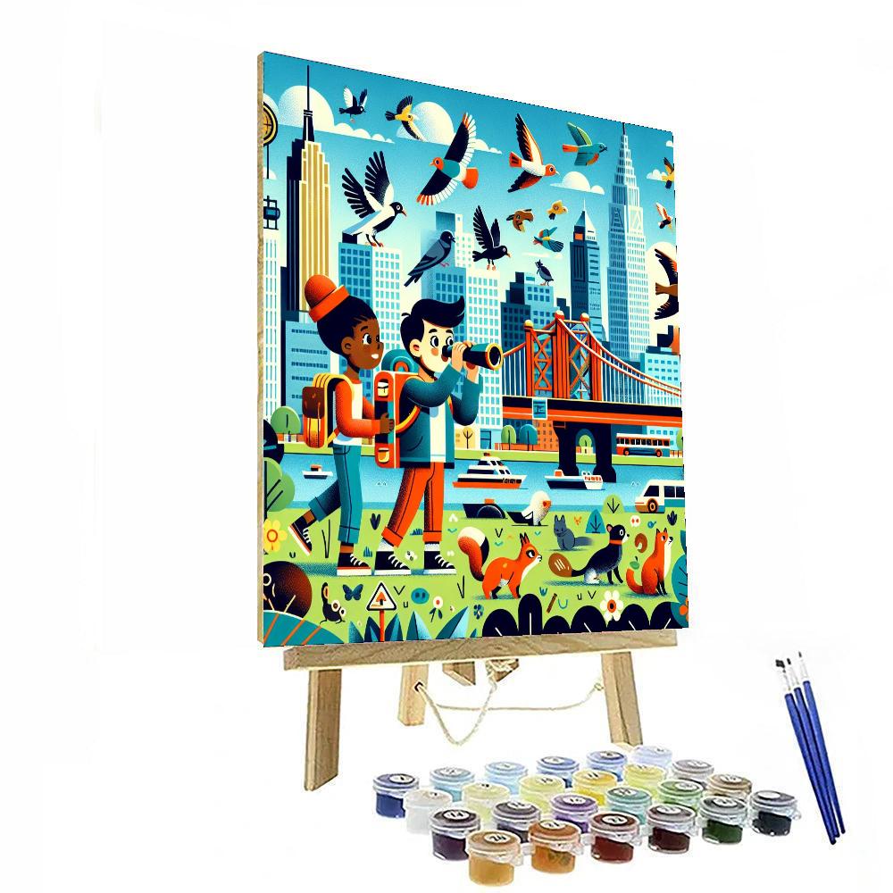 Urban Safari Adventure DIY Paint By Numbers