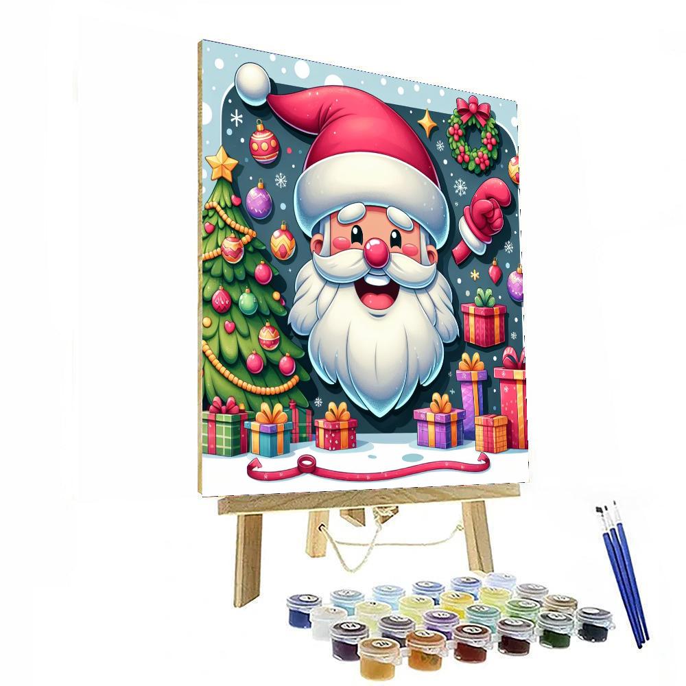 Jolly Santa Numbered Painting Kits