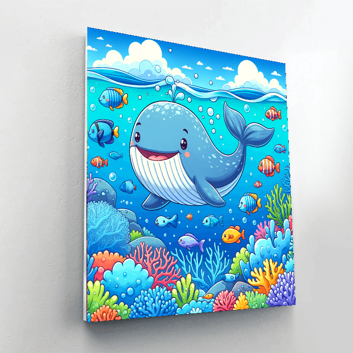 Wonderous Whales Paint By Color