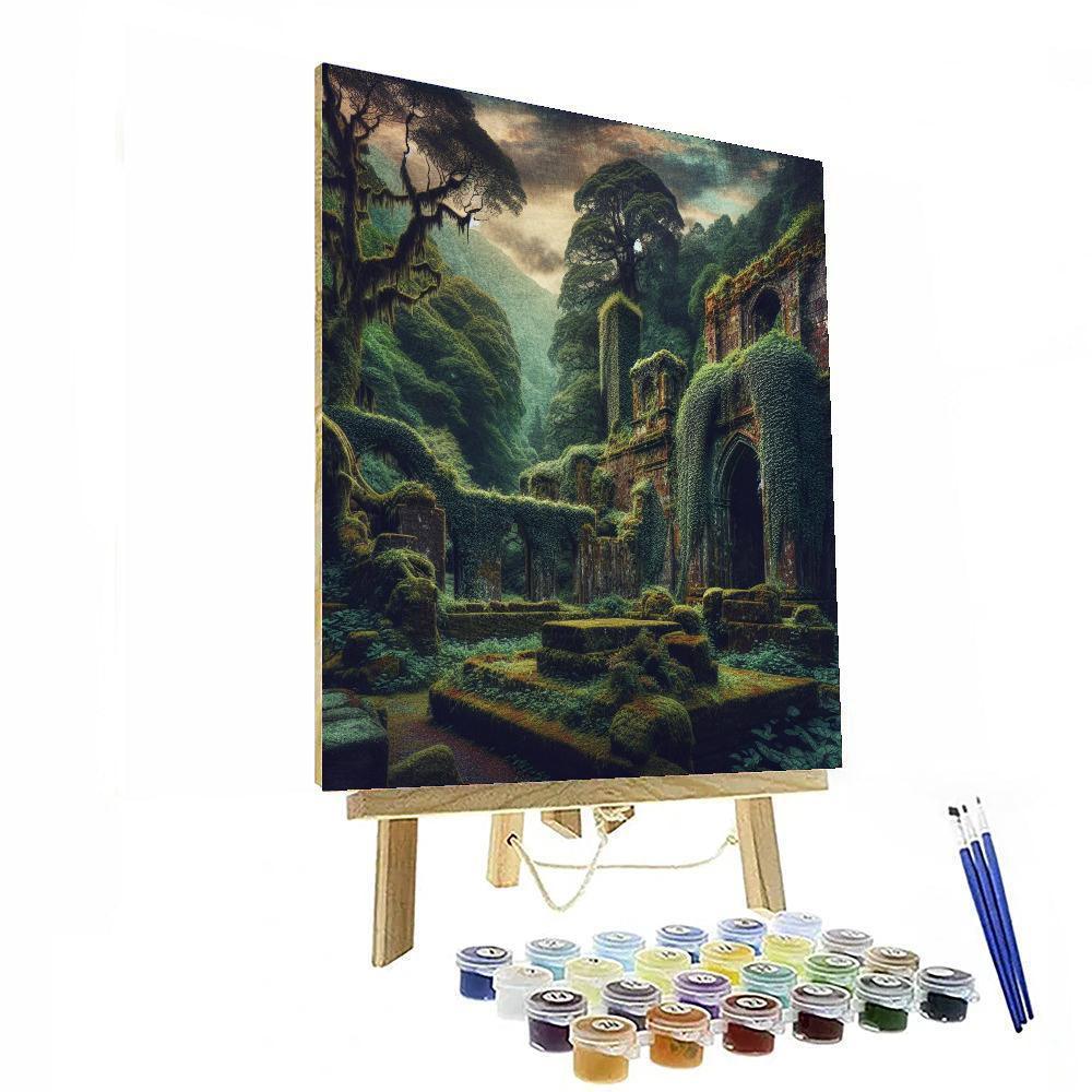 Mystical Ancient Ruins Numbered Painting Kits