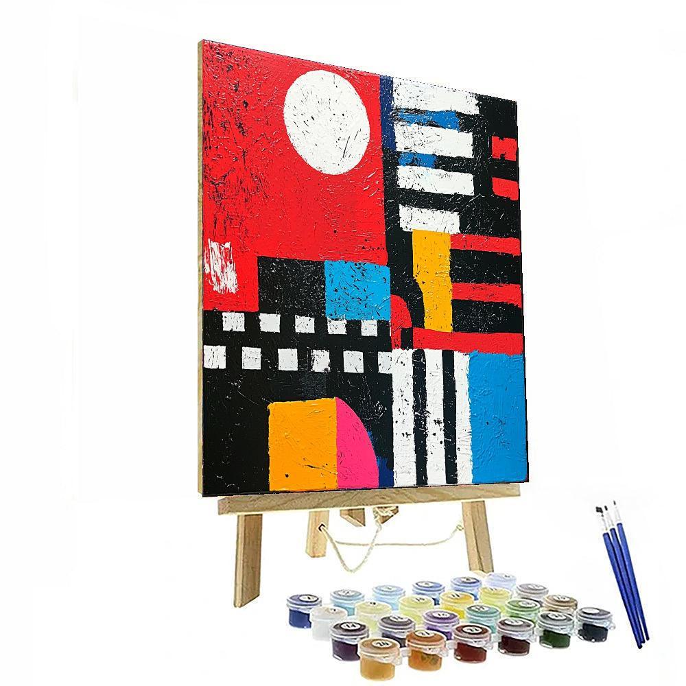 Jean-Michel Basquiat Inspired Rhythm Of The Urban Jungle  Painting By Numbers Kit