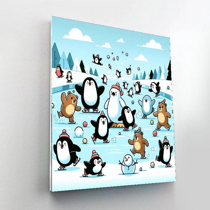 Frosty Funland DIY Paint By Numbers