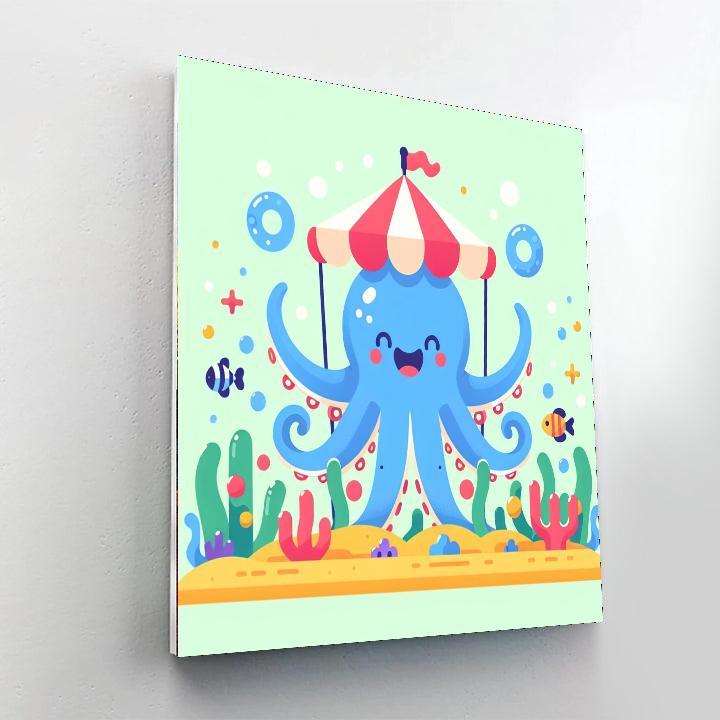 Cheerful Octopus Carnival Paint By Numbers