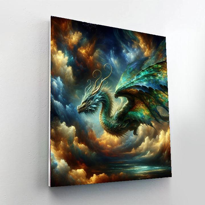 Fantasy Dragon Encounter Painting By Numbers Kit