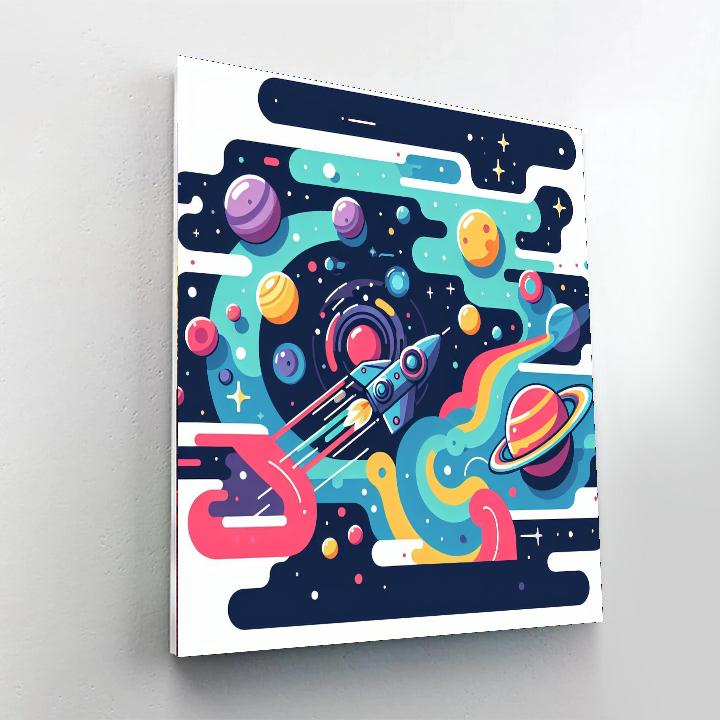 Interstellar Expedition Painting Number Kit