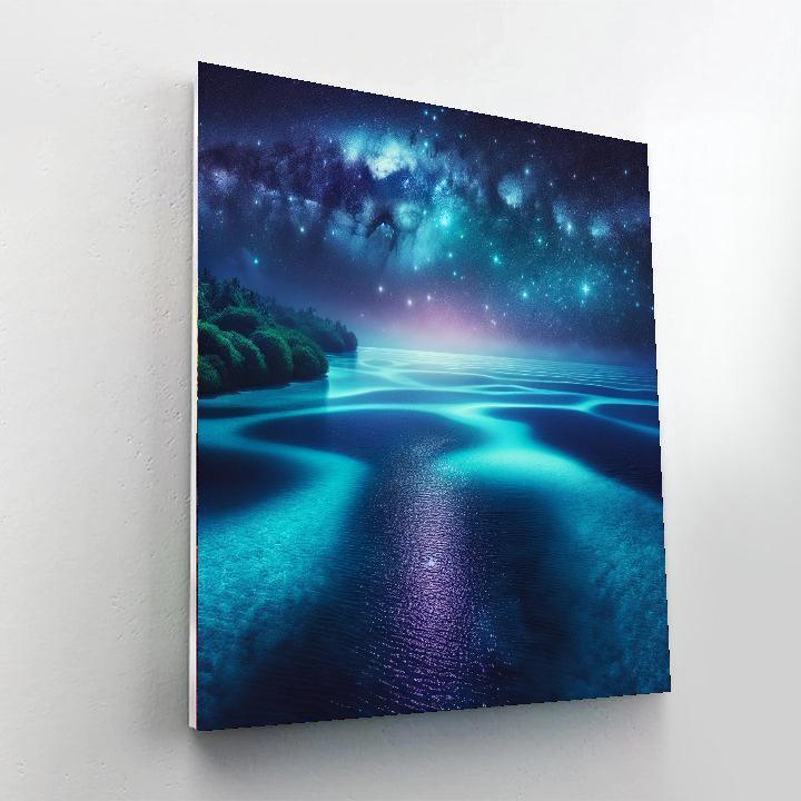 Cosmic Lagoon Dreamscape Paint By Numbers Art