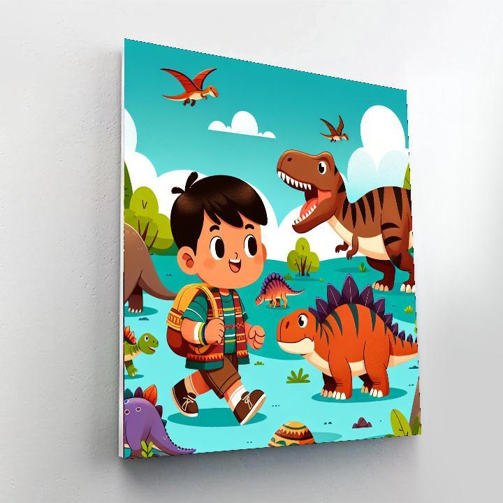 Dinosaur Expedition Quest Paint By Number