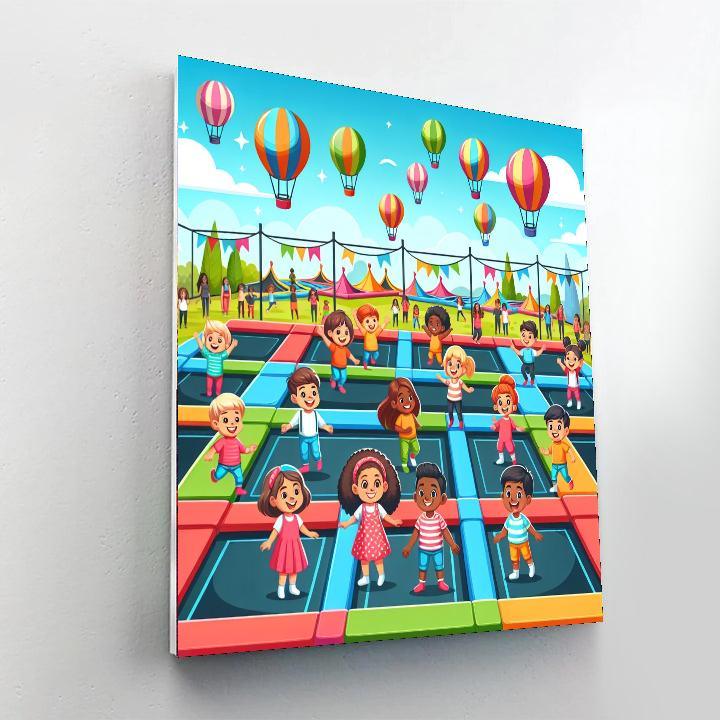 Fun Trampoline Park Paint By Number