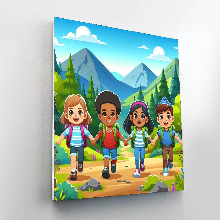 Mountain Hike Journey Paint By Number