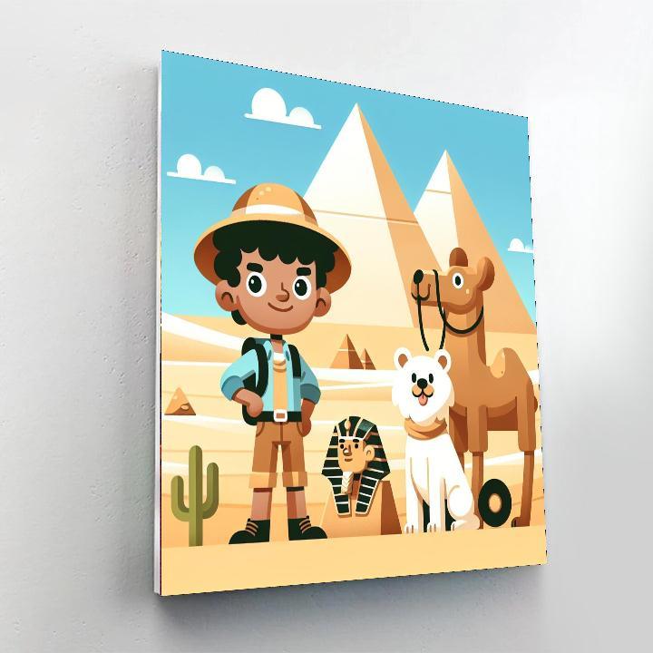 Ancient Egypt Explorers DIY Paint By Numbers