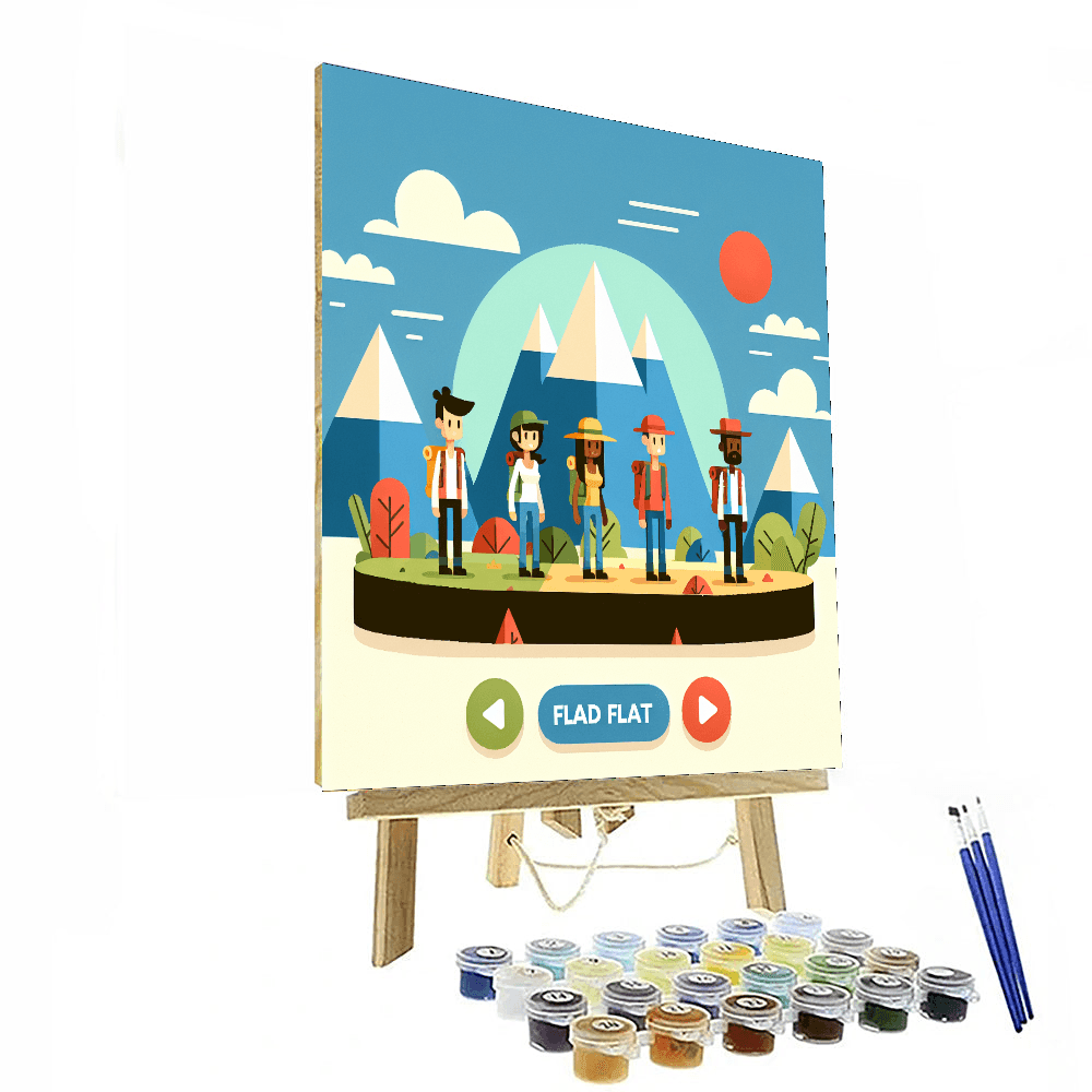 Majestic Mountain Quest Painting By Numbers Kit