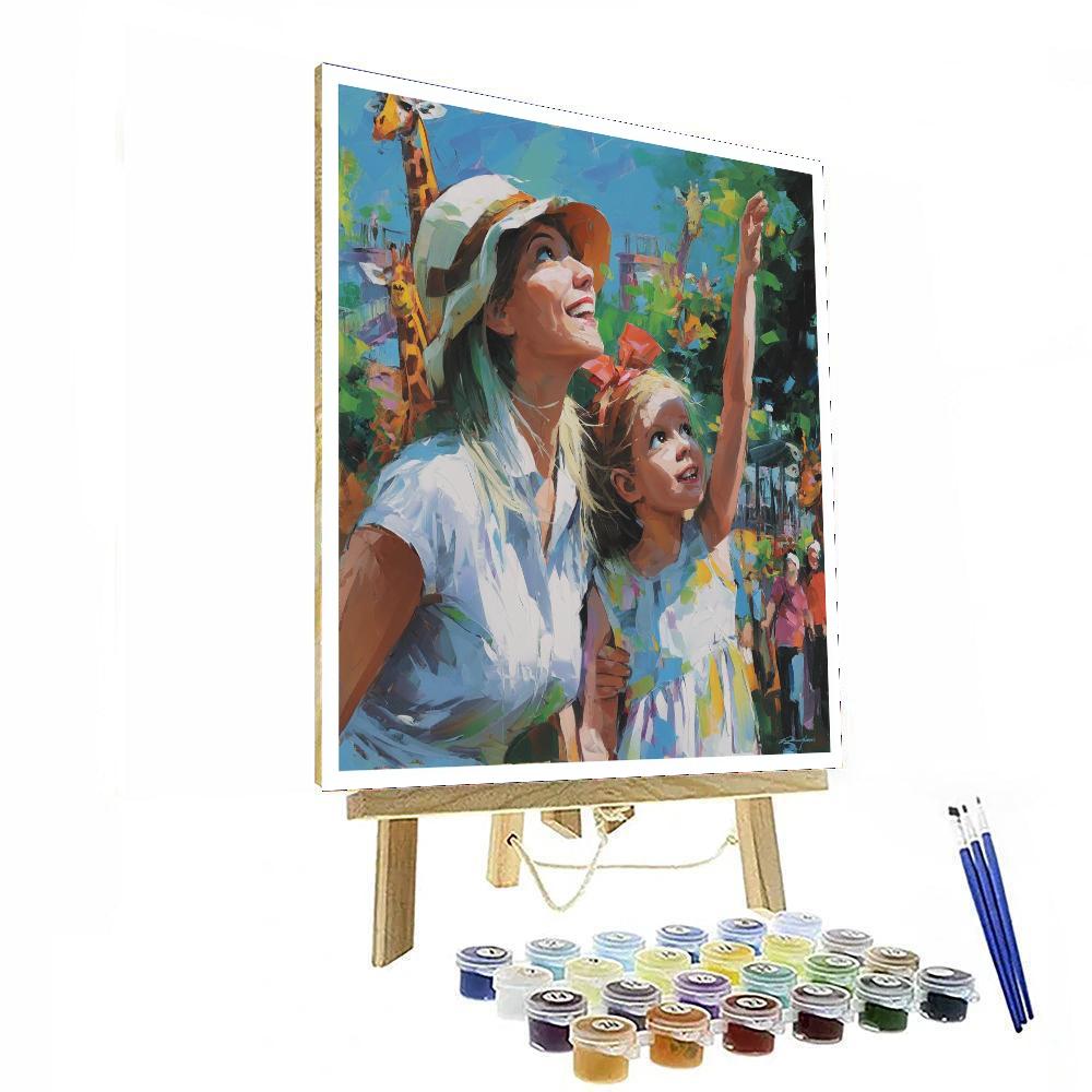 A Trip To The Zoo Number Painting