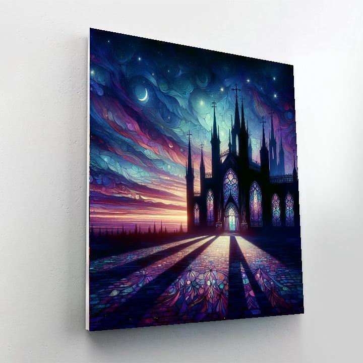 Gothic Evening Tranquility Paint By Numbers Art
