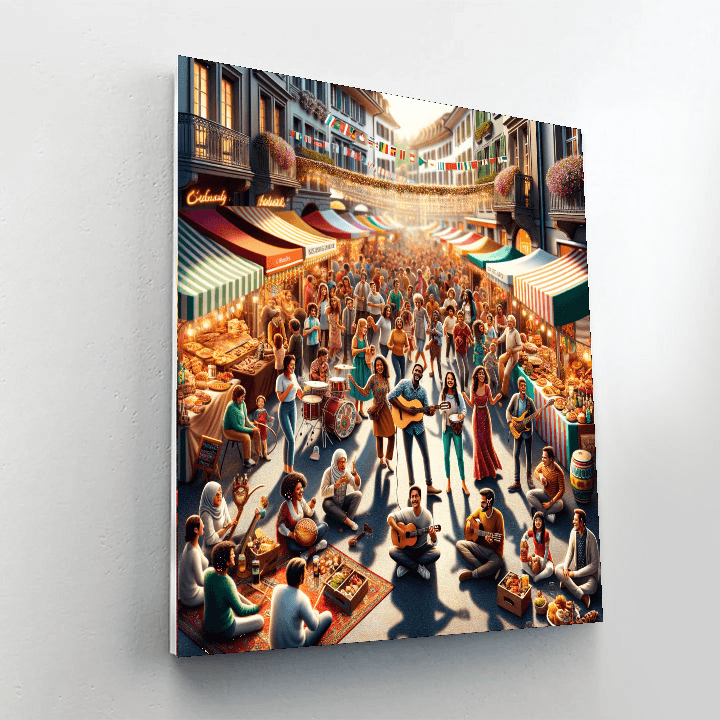 Zürcher Fest - Switzerland - DIY Painting By Numbers Kit - Artistry Rack