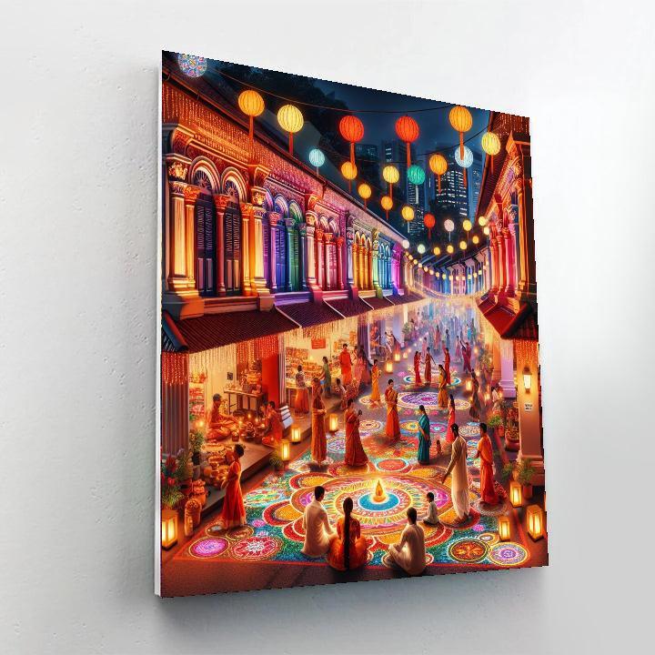 Diwali Festival - Singapore Paint By Numbers