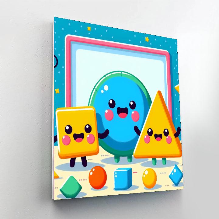 Colorful World Of Shapes Number Painting