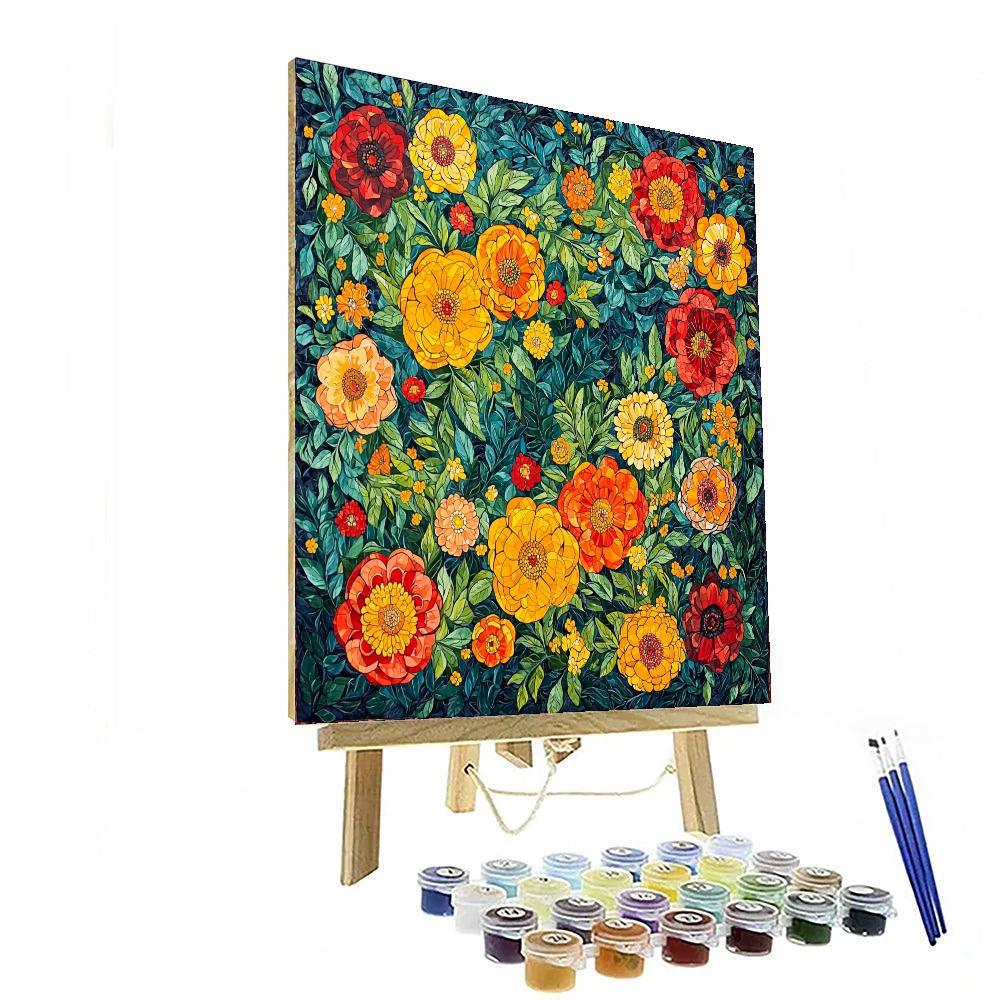 Frida Kahlo Inspired Emotional Gardens  Painting Number Kit