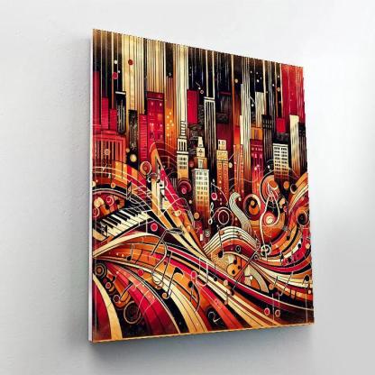 Retro City Jazz Groove Number Painting