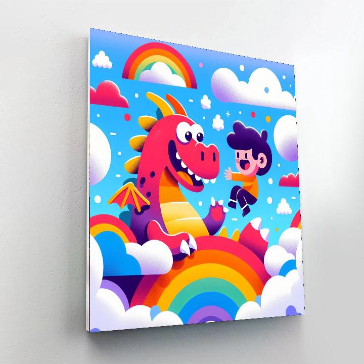 Whimsical Dragon Friends Paint By Numbers