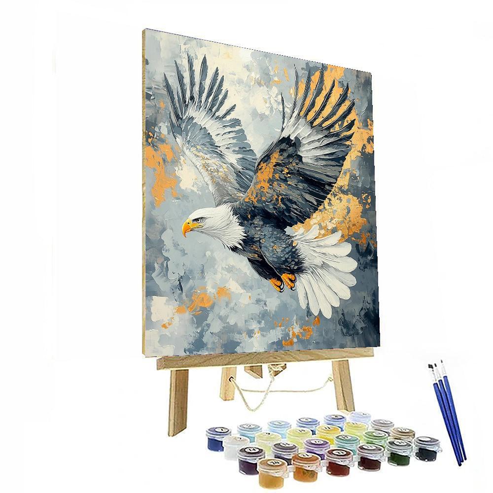 Michelangelo Inspired Eagle's Majesty  Painting Number Kit