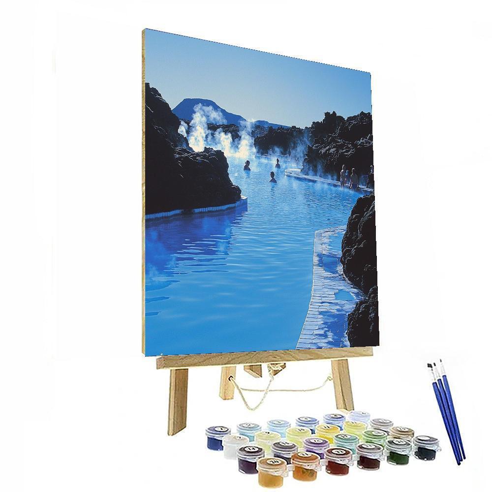 The Blue Lagoon Of Iceland Painting Number Kit