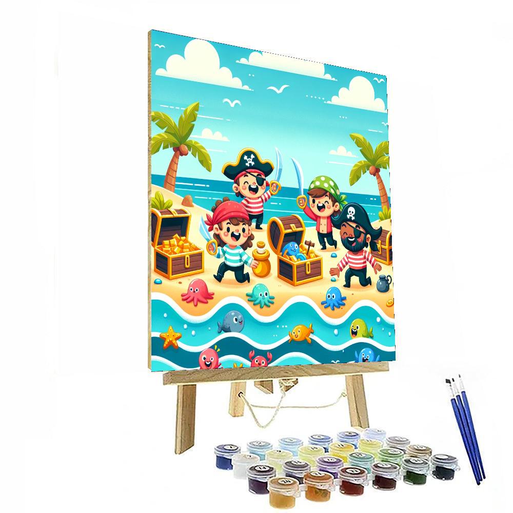 Cheerful Pirate Party Painting Number Kit
