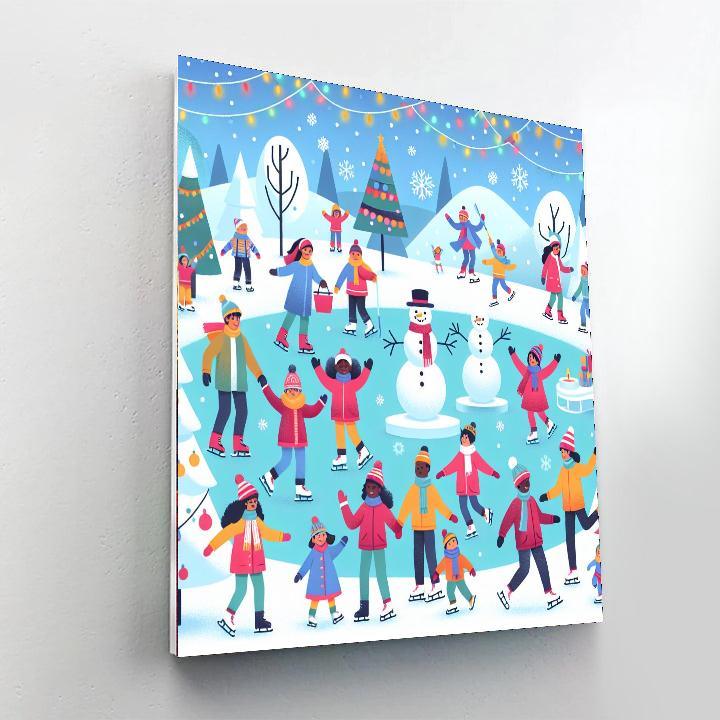 Joyful Winter Fun Number Painting