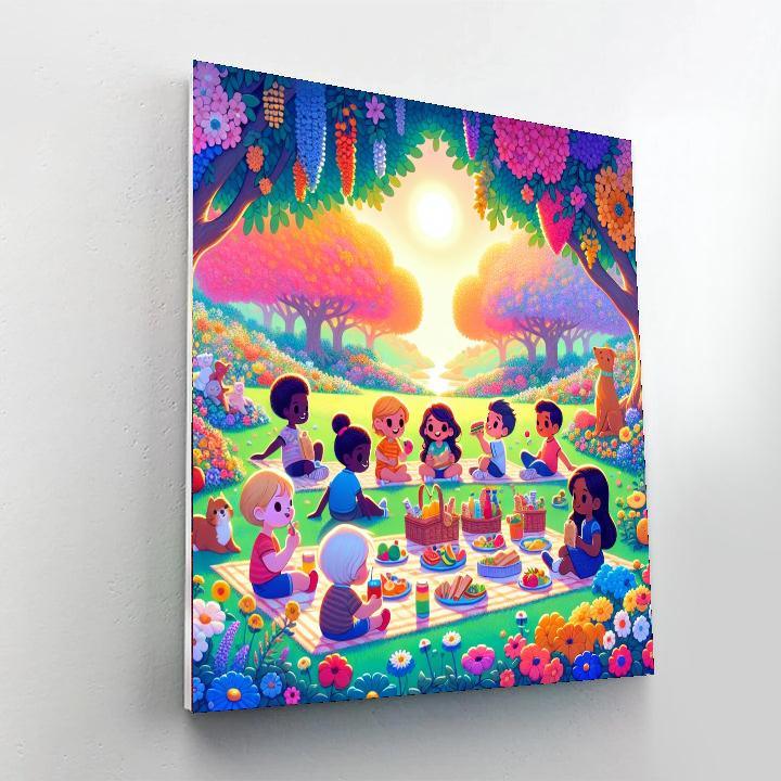 Garden Party Picnic Paint By Numbers