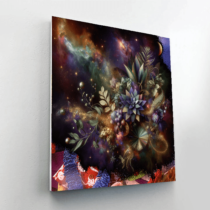 Galactic Garden Wall Accent Numbered Painting Kits
