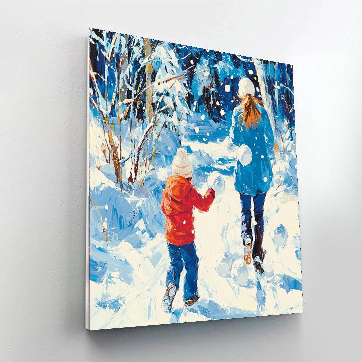 Frosted Memories Number Painting