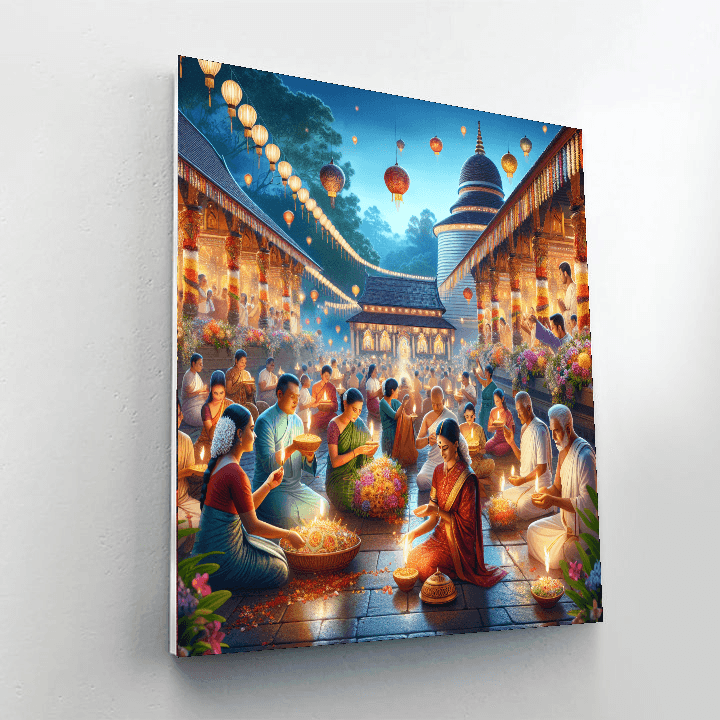 Wesak Festival Number Painting