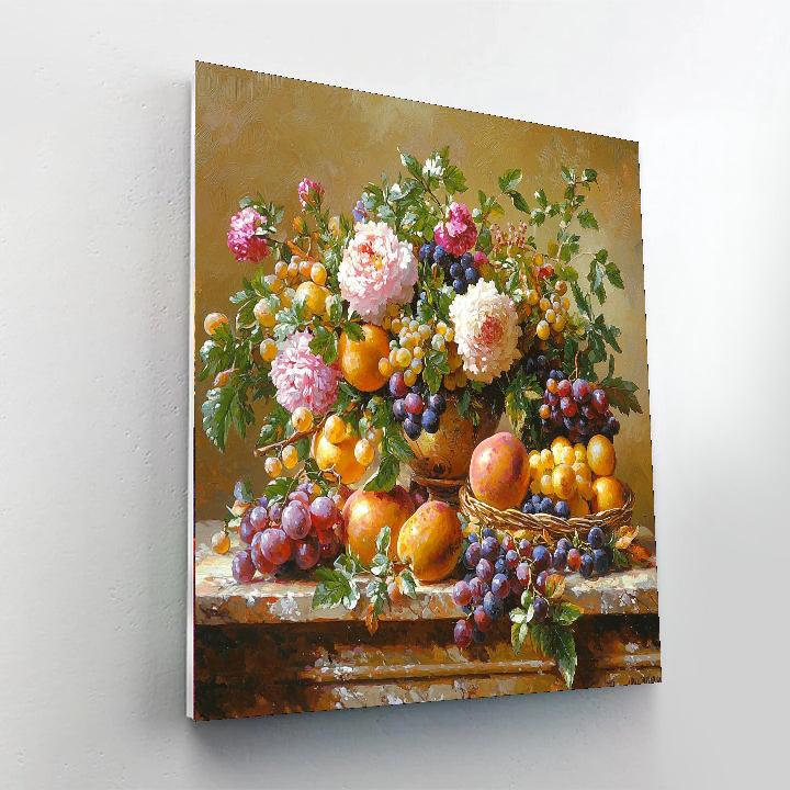 Jean-Baptiste-Siméon Chardin Inspired Elegant Still Life Harmony  Number Painting