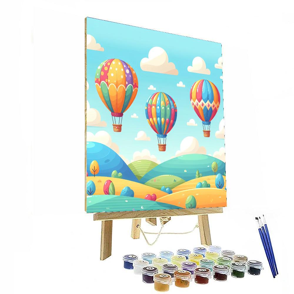 Dreamy Balloon Ride Paint By Numbers Kits