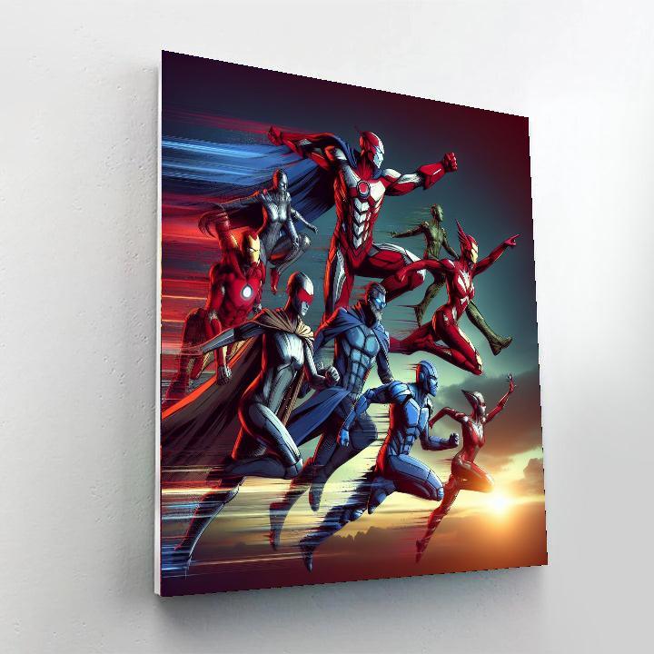 Marvel Heroes Unite Paint By Numbers Kits