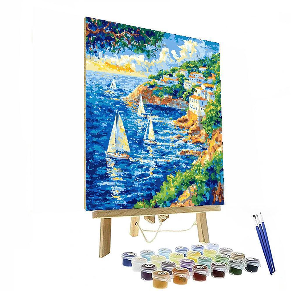 Paul Signac Inspired Whimsical Ocean Views  DIY Paint By Numbers