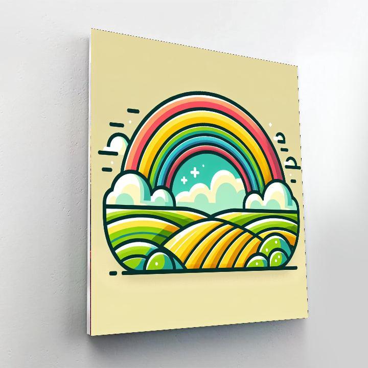 Rainbow Dream Paint By Numbers Art