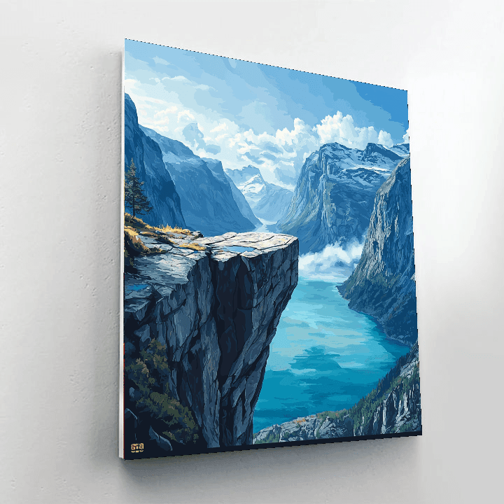 Trolltunga - Odda, Norway Numbered Painting Kits