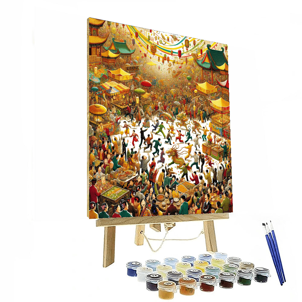 Joyful Spring Festival Painting By Numbers Kit