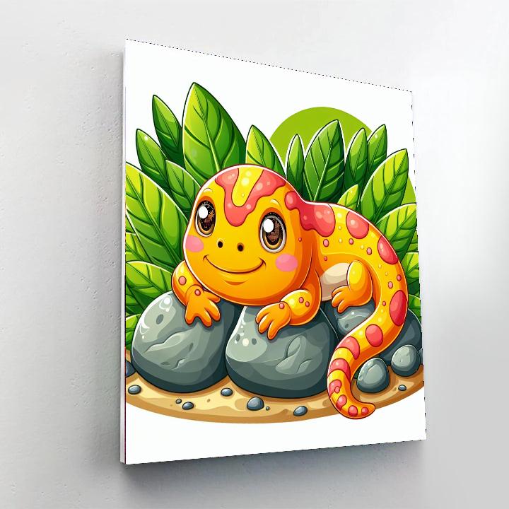 Adventurous Salamander Paint By Number
