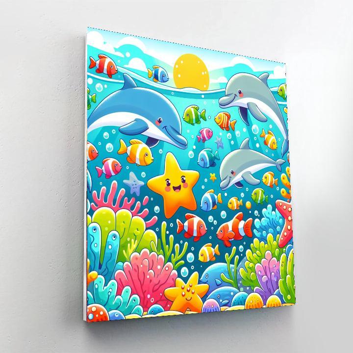 Whimsical Ocean Fun Numbered Painting Kits