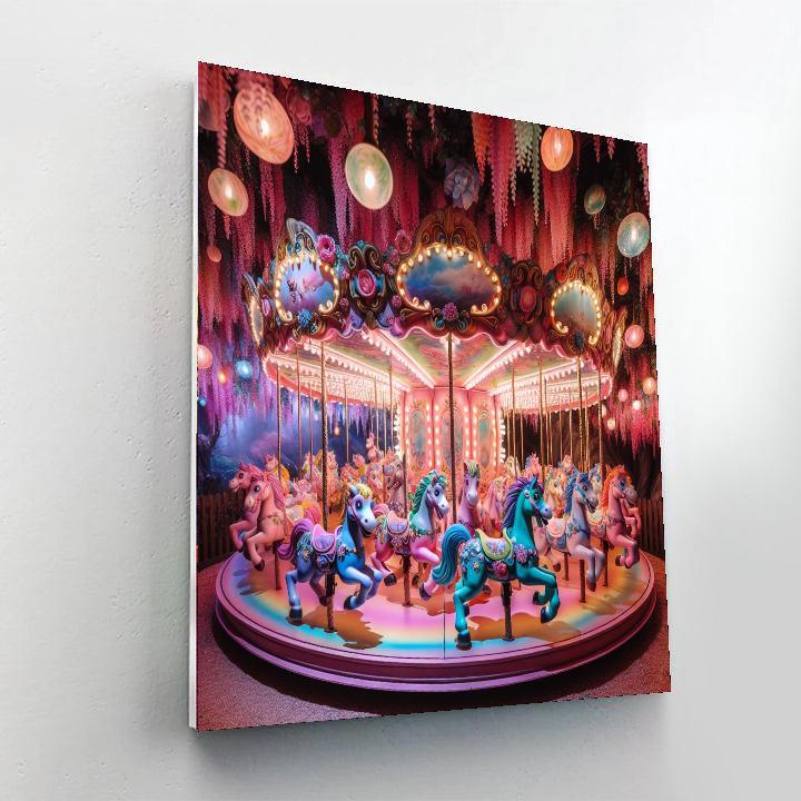 Enchanted Carousel Ride Paint By Color