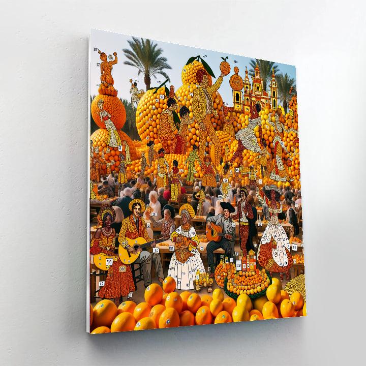 Tangerine Festival - Italy Paint By Number