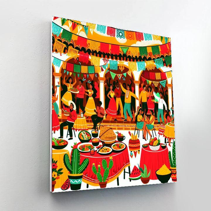 Colorful Summer Fiesta DIY Paint By Numbers