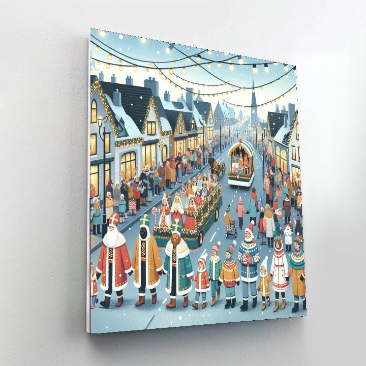 Fête De La Saint-nicolas Number Painting