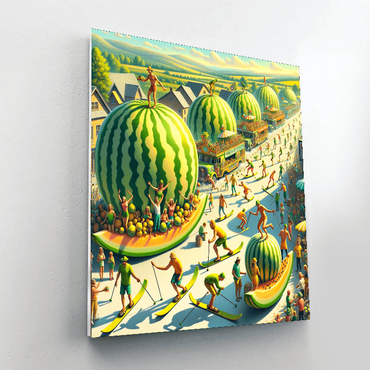 Melon Festival - Chinchilla, Australia Painting By Numbers Kit