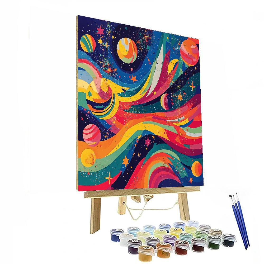 Wassily Kandinsky Inspired Galactic Dance Of Colors  Paint By Numbers