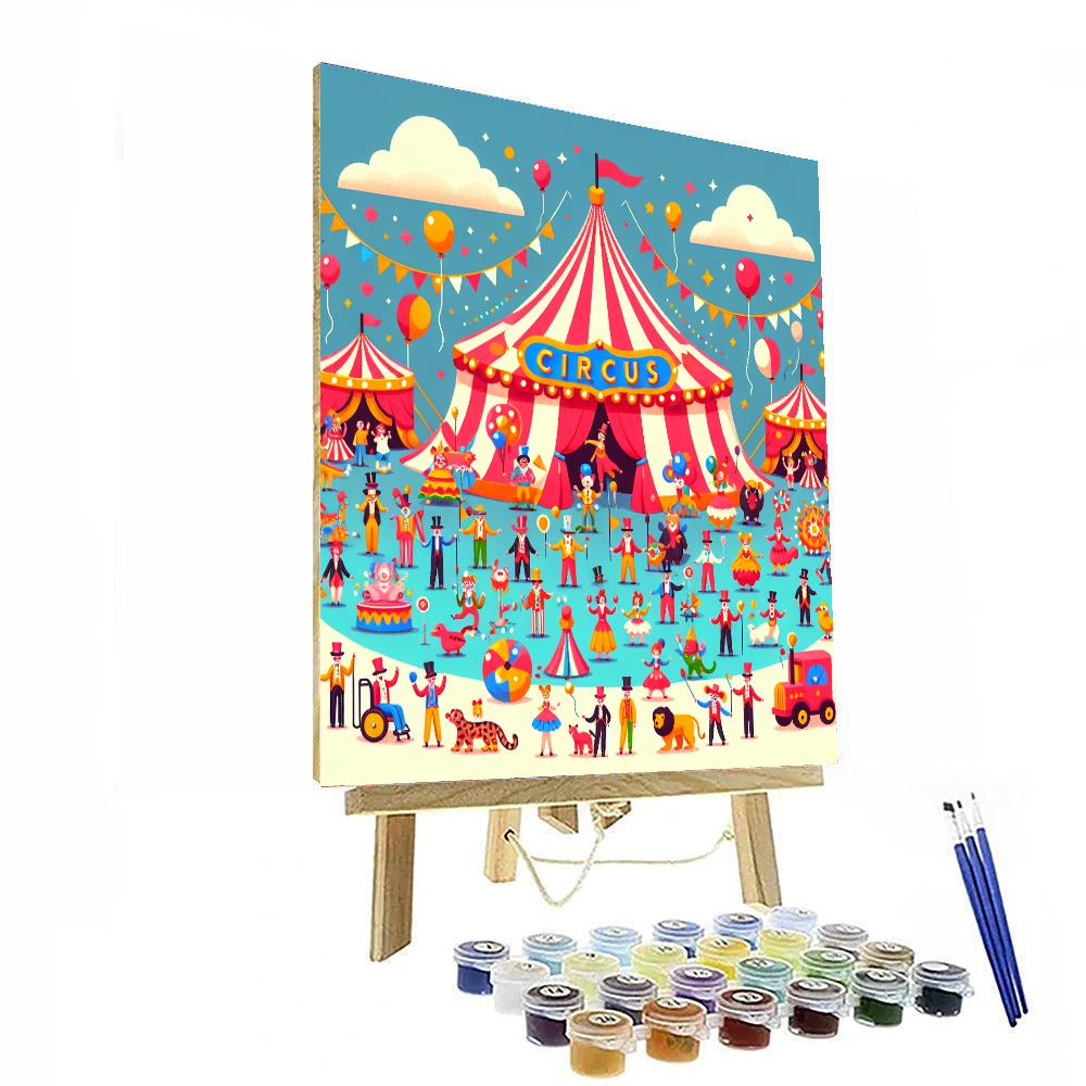 Circus Carnival Capers Paint By Color