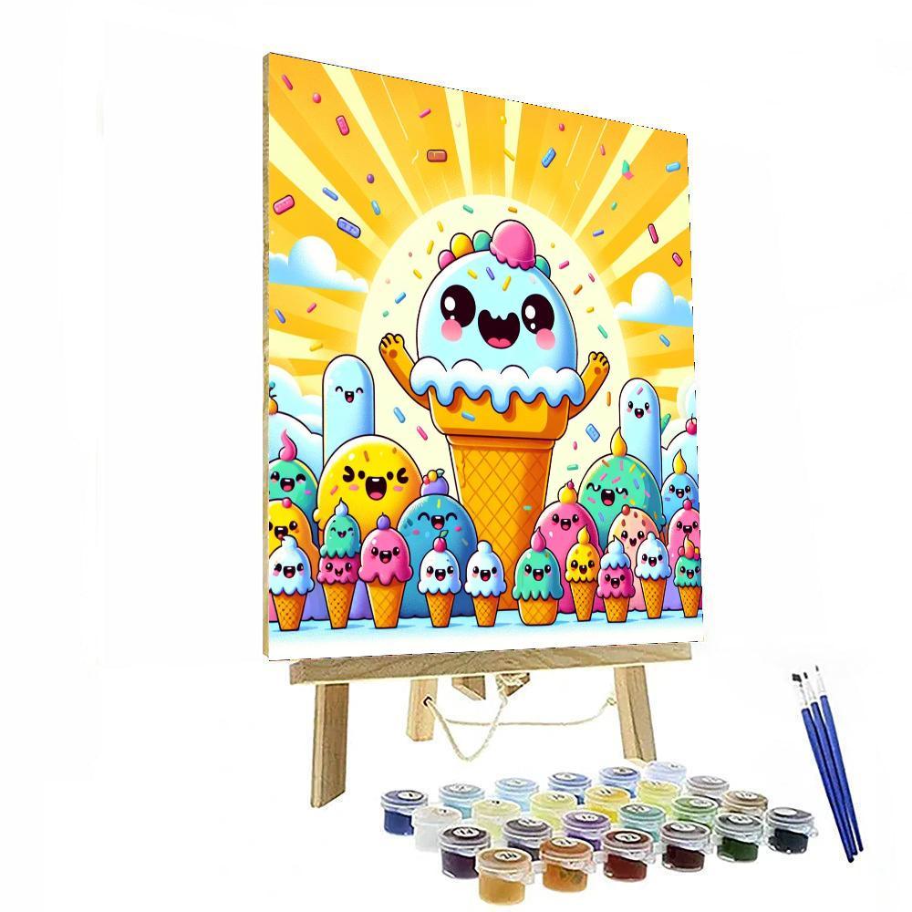 Gigantic Ice Cream Party Paint By Color