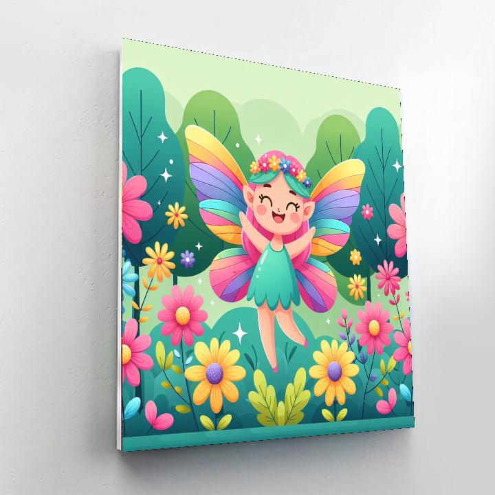 Charming Forest Fairy Paint By Numbers Art